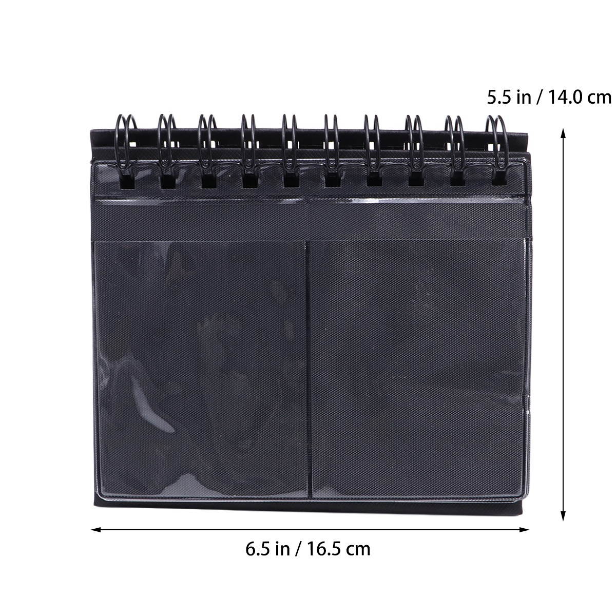 Desk Calendar Style Photo Album Stylish Photo Album Collection Memory Album for Wedding Travel Gifts (Black)
