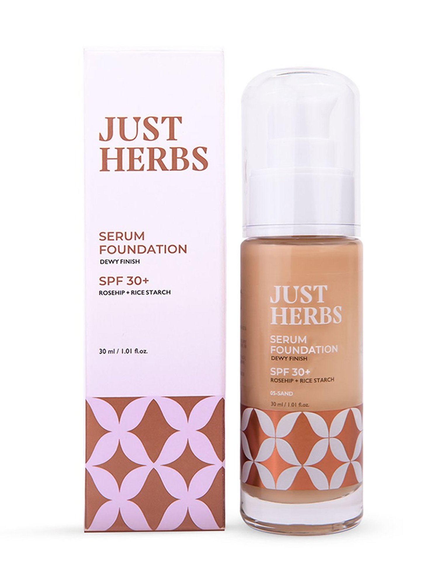 JUST HERBS Serum Foundation SPF 30+ 05-Sand - 30 ml