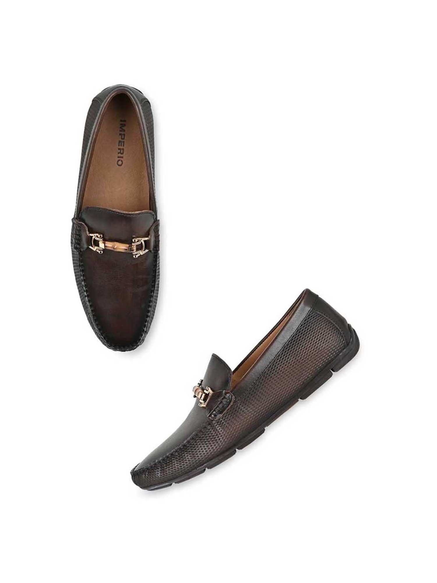 Imperio by Regal Men's Coffee Casual Loafers