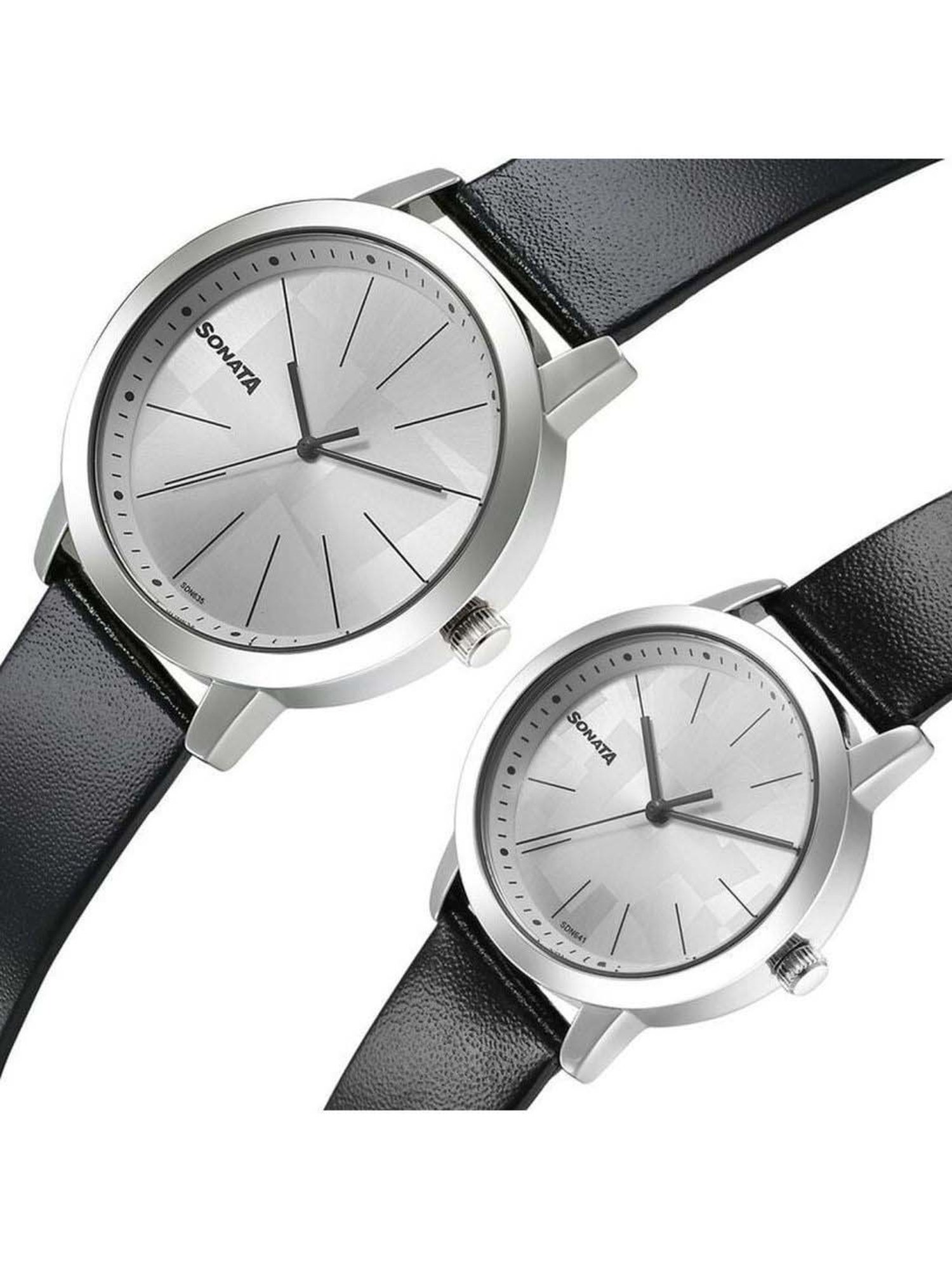 Sonata Pairs NS7712887047SL01P Unisex Analog Watch