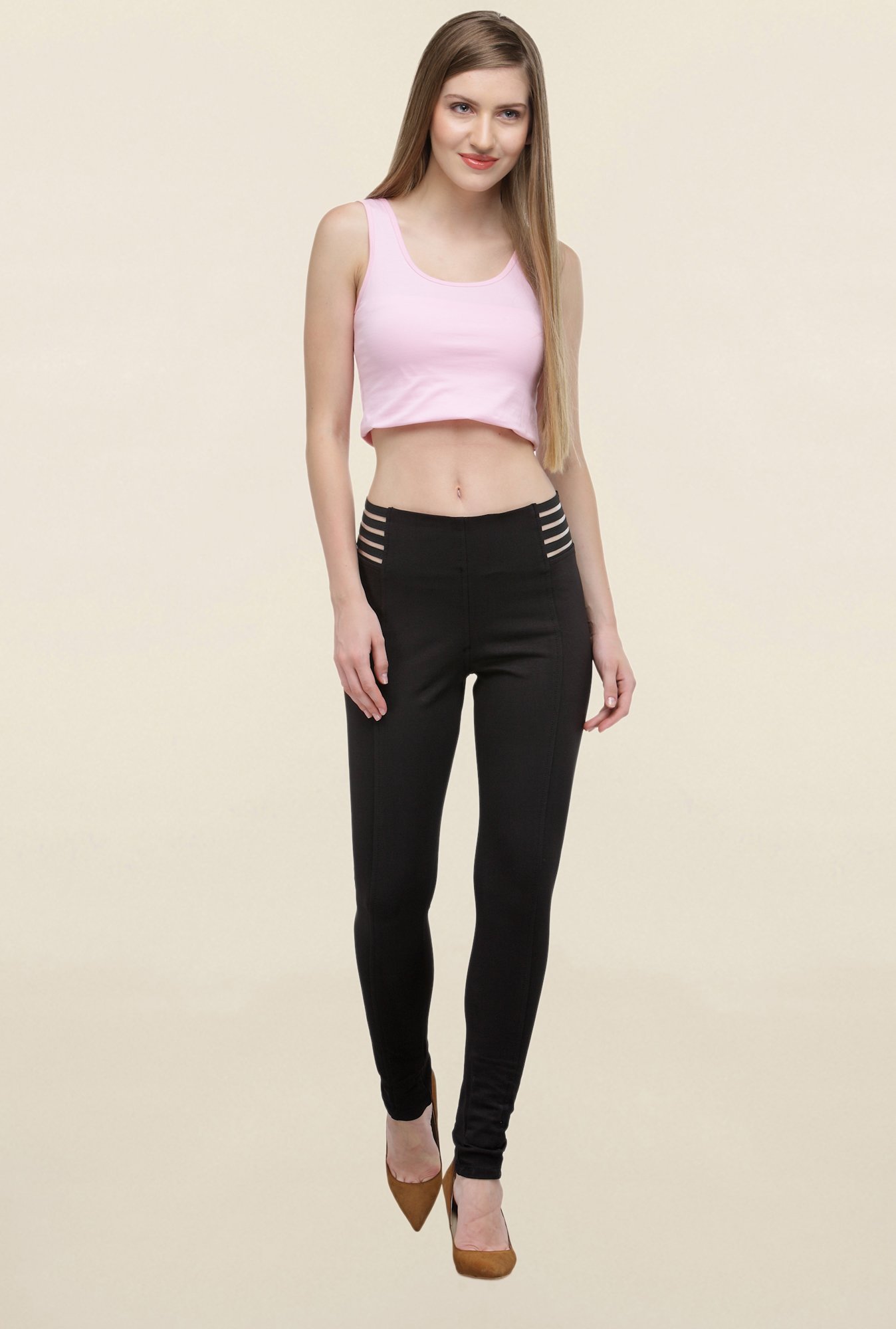 Westwood Black Solid Jeggings