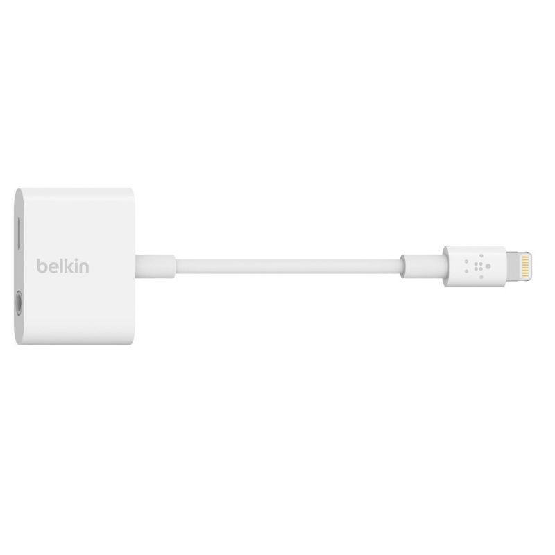 Belkin 3.5mm Audio + Charge RockStar Adapter - White