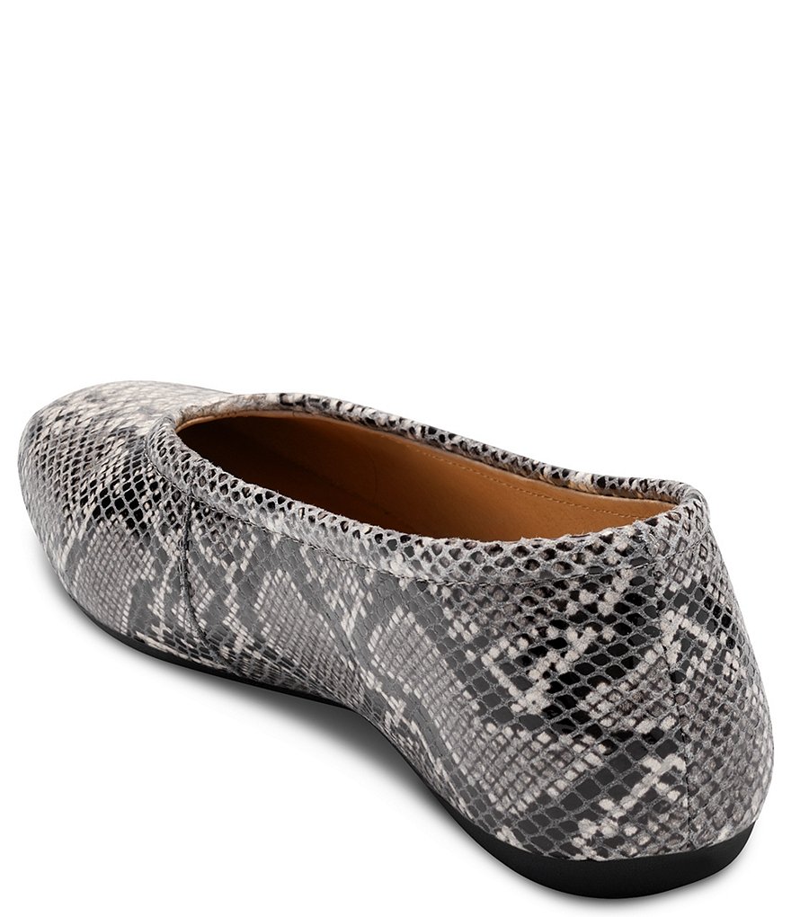 CC Corso Como Trishina Snake Print Leather Ballet Flats