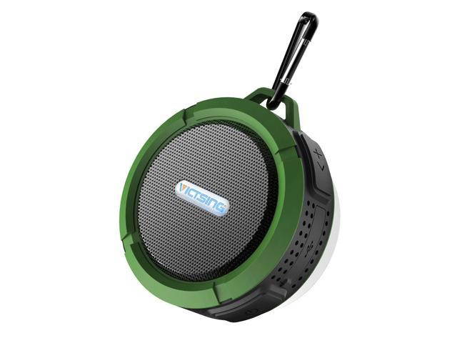 Shower Speaker, Wireless Waterproof Speaker with 5W Driver, Suction Cup, Built-in Mic, Hands-Free Speakerphone---Orange