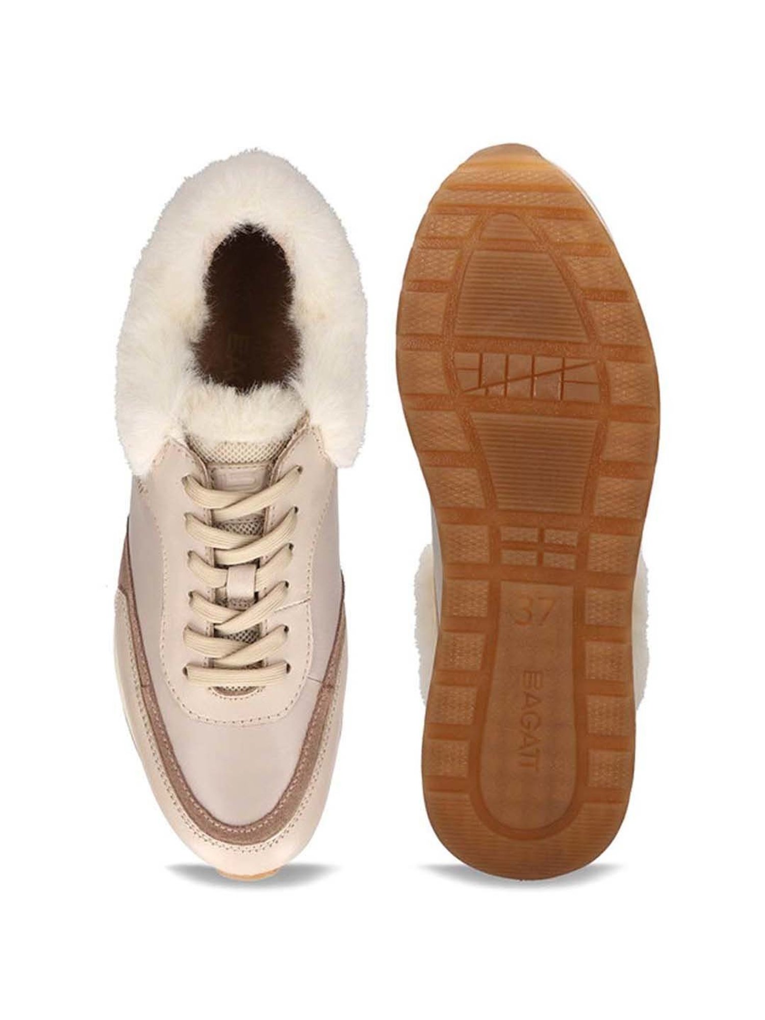 BAGATT Women's Venice Beige Casual Sneakers