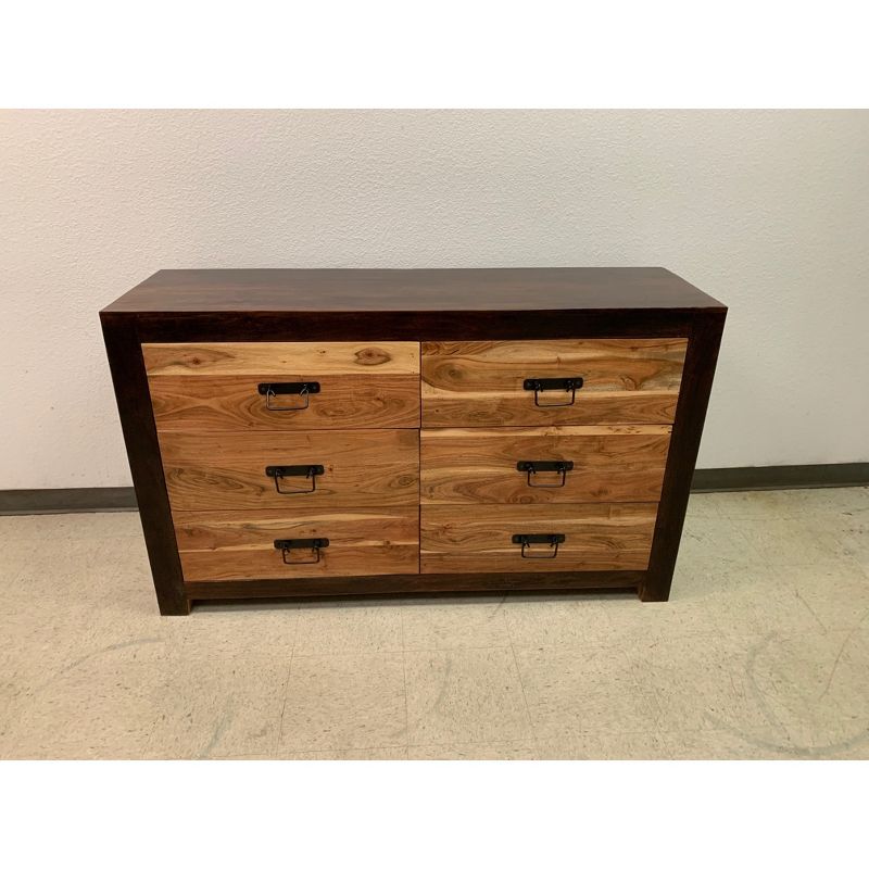 Ajmer 6 Drawer Chest Natural - Timbergirl