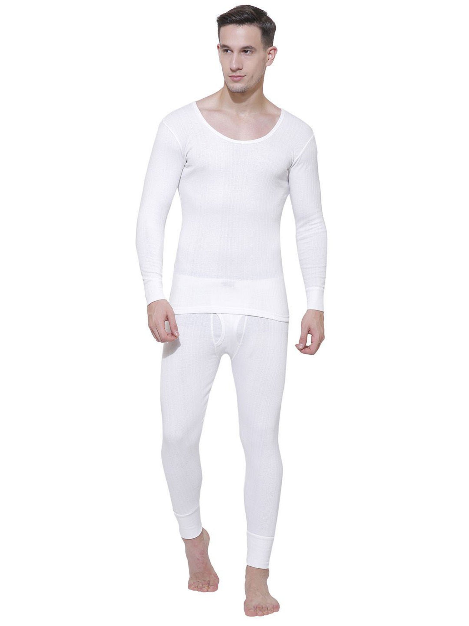 Bodycare White Regular Fit Thermal Top