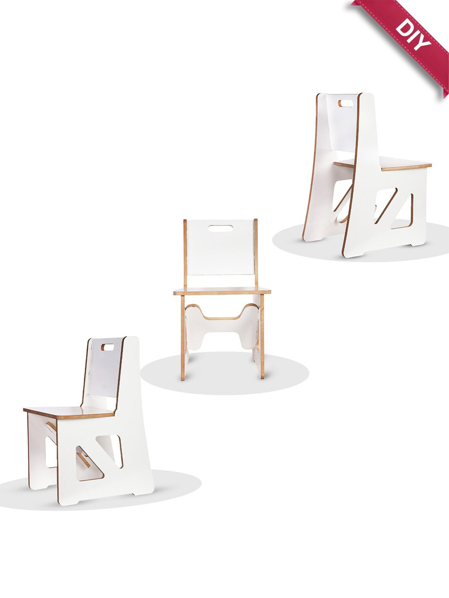 Kiddery Natural Wooden Montessori Inspired Chair (Age 1-8 Years)