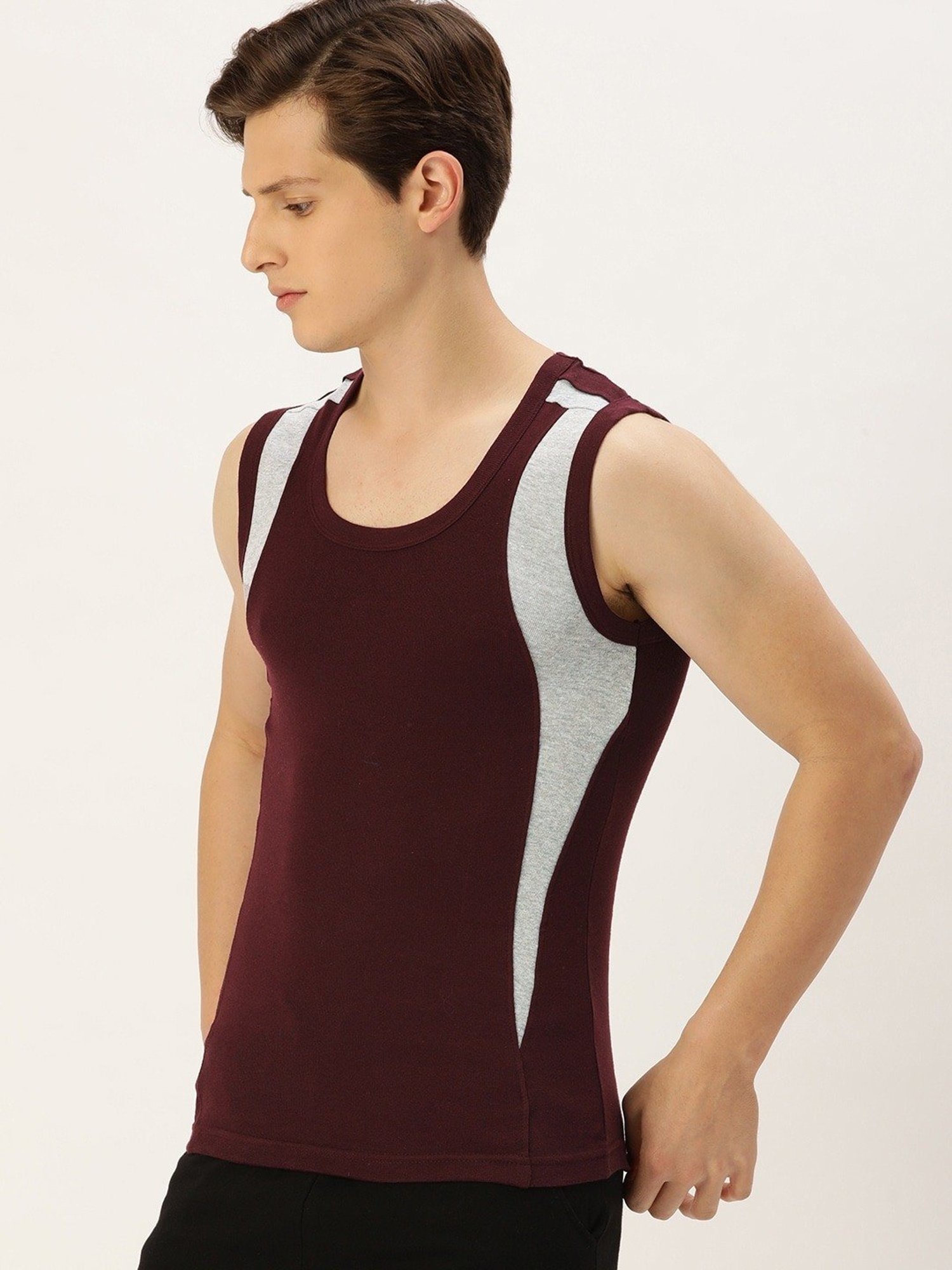 Dixcy Scott Originals Red Cotton Regular Fit Vest