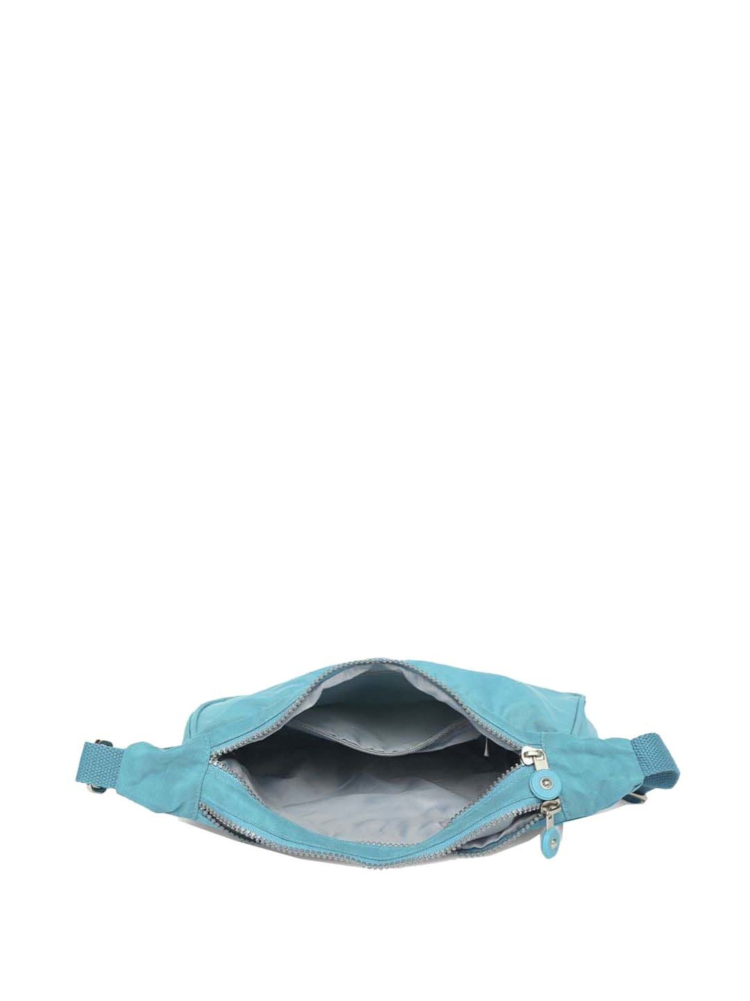 Baomi Blue Solid Medium Cross Body Bag