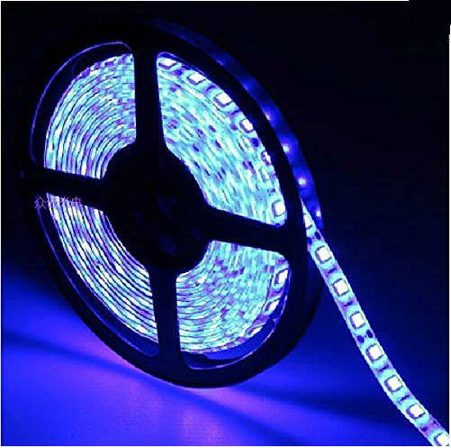 Flexible 3528 LED Strip Light only/ Blue Color/ 300 LEDs/ 16/4 Ft(5 Meters)/ IP-30/ Indoor (no power supply included)