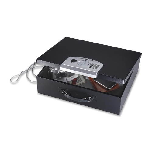 Sentry Safe PL048E Portable Security Safe 0.49 ft3 - Electronic Lock Bolt(s) - 5.8" x 17.5" x 13.6" - Black