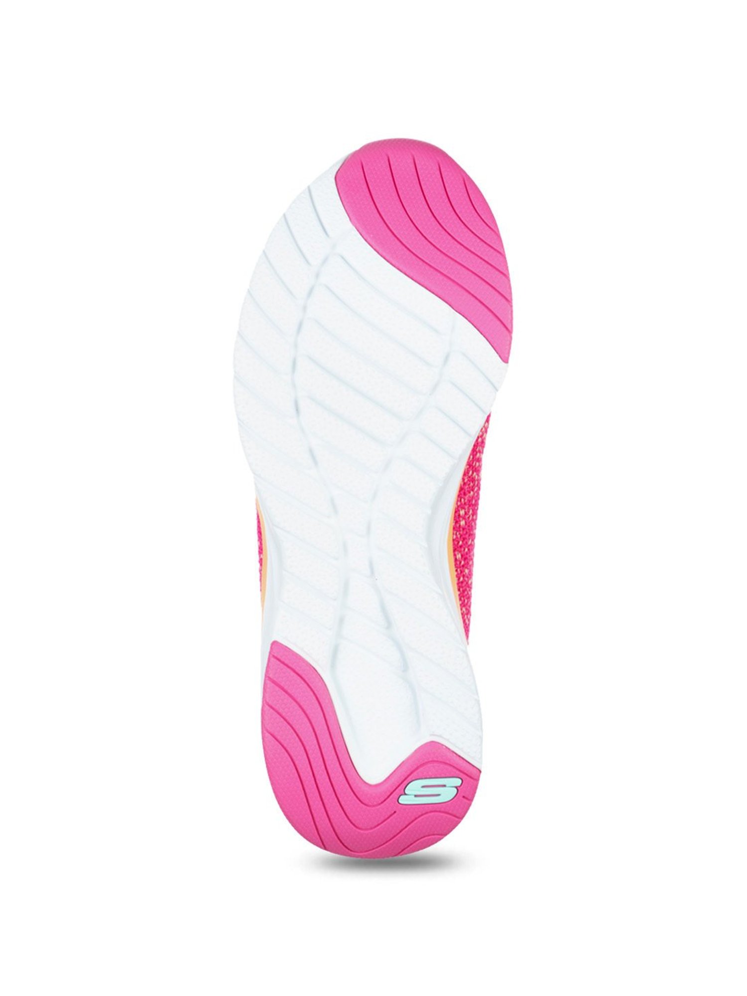 Skechers Women's ULTRA GROOVE Hot Pink Orange Sports Slip On Shoe