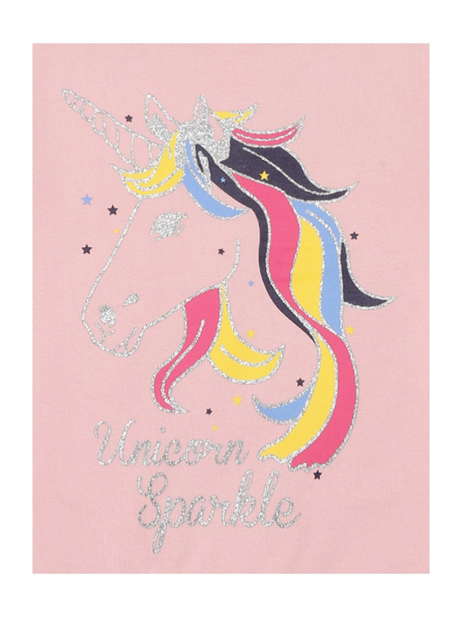 Plum Tree Kids Pink Unicorn Print Full Sleeves Sweatshirt