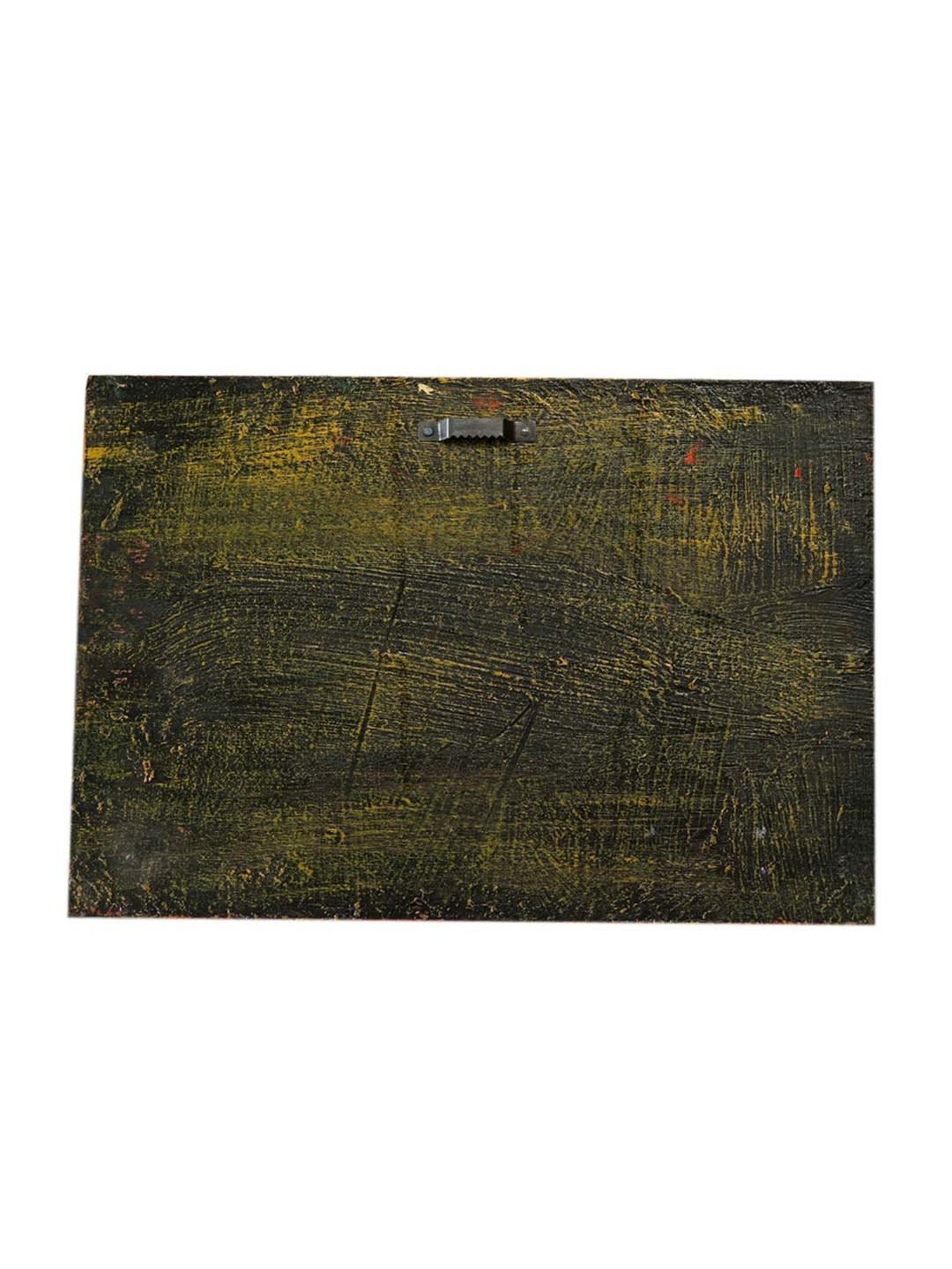 Unravel India 'Meditating Ganesha' Multicolor Wooden  Wall Showpiece - Set of 1