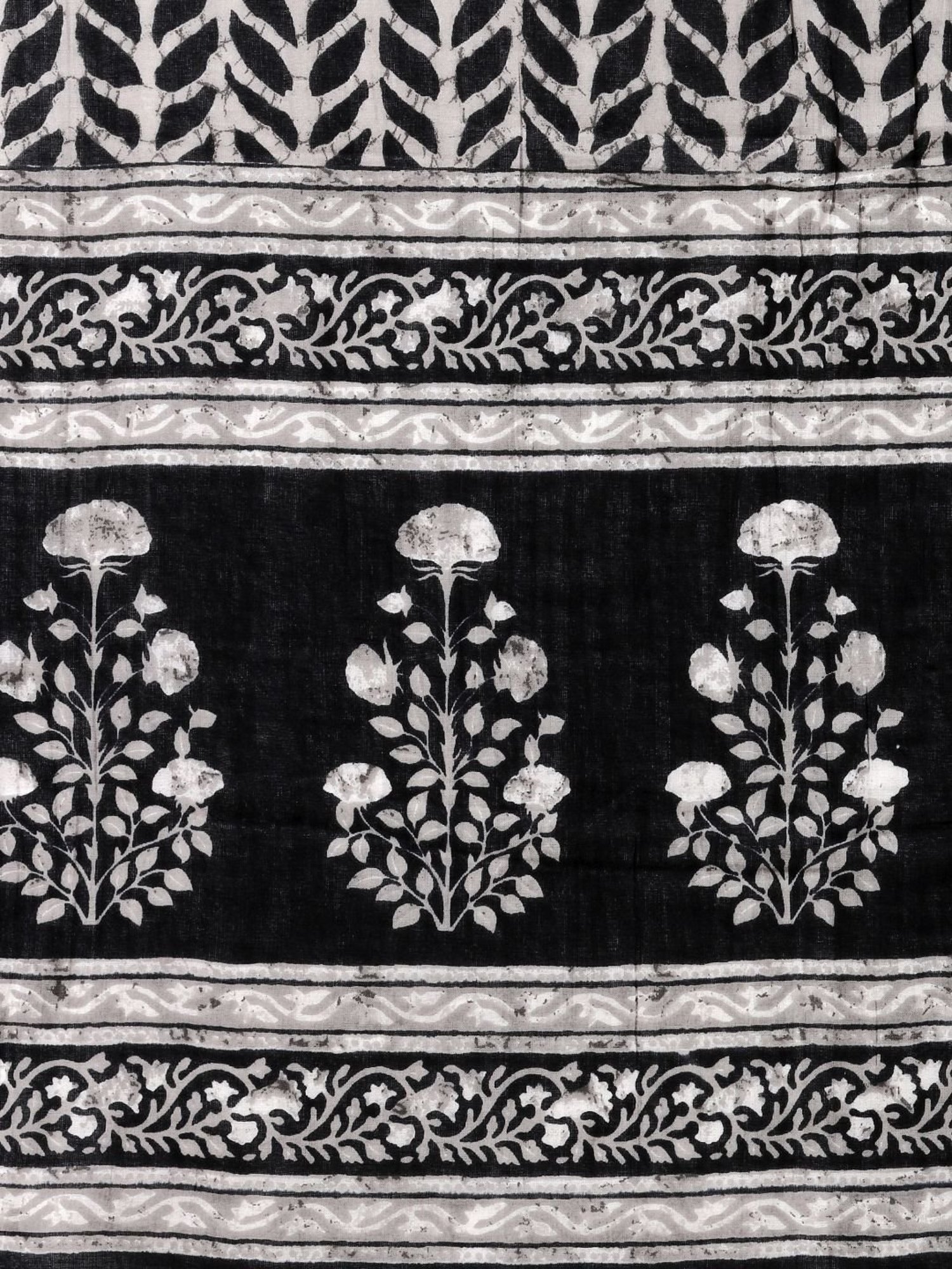 MIRCHI FASHION Black Cotton Embroidered Kurta Pant Set With Dupatta