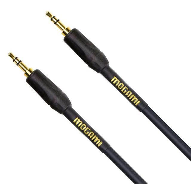 Mogami 3' Gold 3.5mm TRS Male, Straight Stereo Audio Patch Cable #GOLD353503