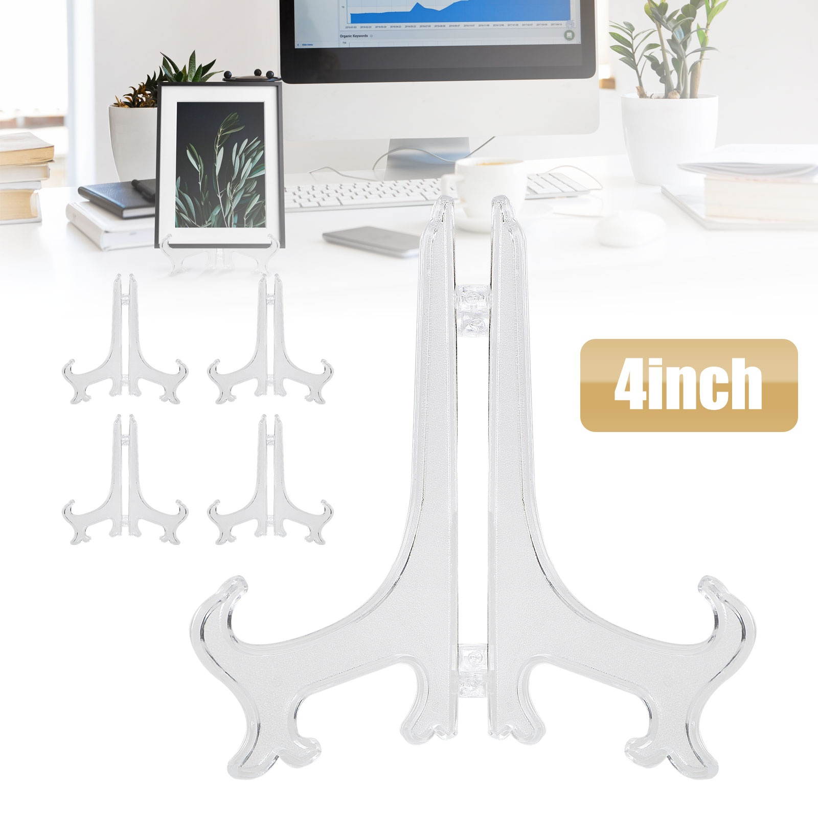 5 Pack 4-7" Easel Display Stand Plate Holder Picture Photo Frame Art Decor US