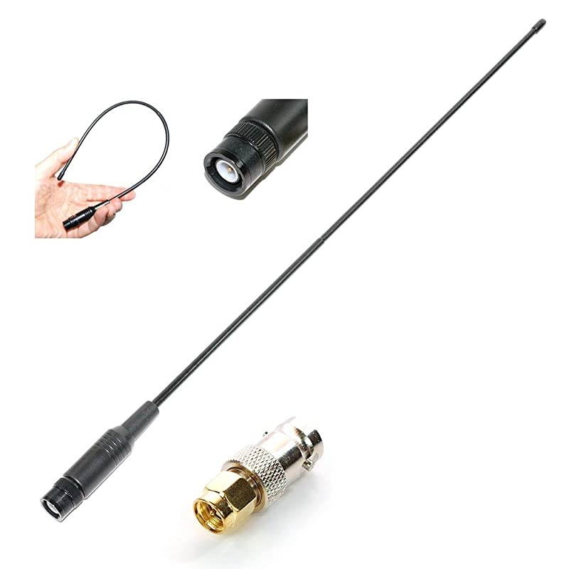 Wide-Band Scanner Antenna for Uniden SDS100 BCD436HP BCD396XT BC346XT BC75XLT BC125AT BR330T Whistler TRX-1 WS1040 WS1080 RadioShack Pro Icom IC-R30 IC-RX7 AOR Alinco DJ-X11 DJ-X7T BNC SMA
