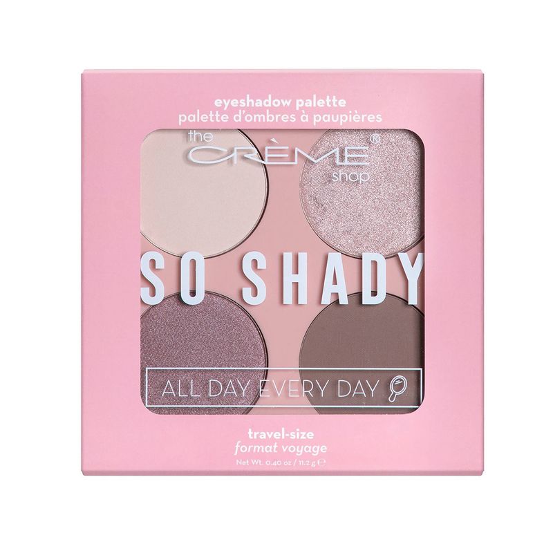 The Crème Shop So Shady Eyeshadow Palette - All Day Every Day - 0.40oz