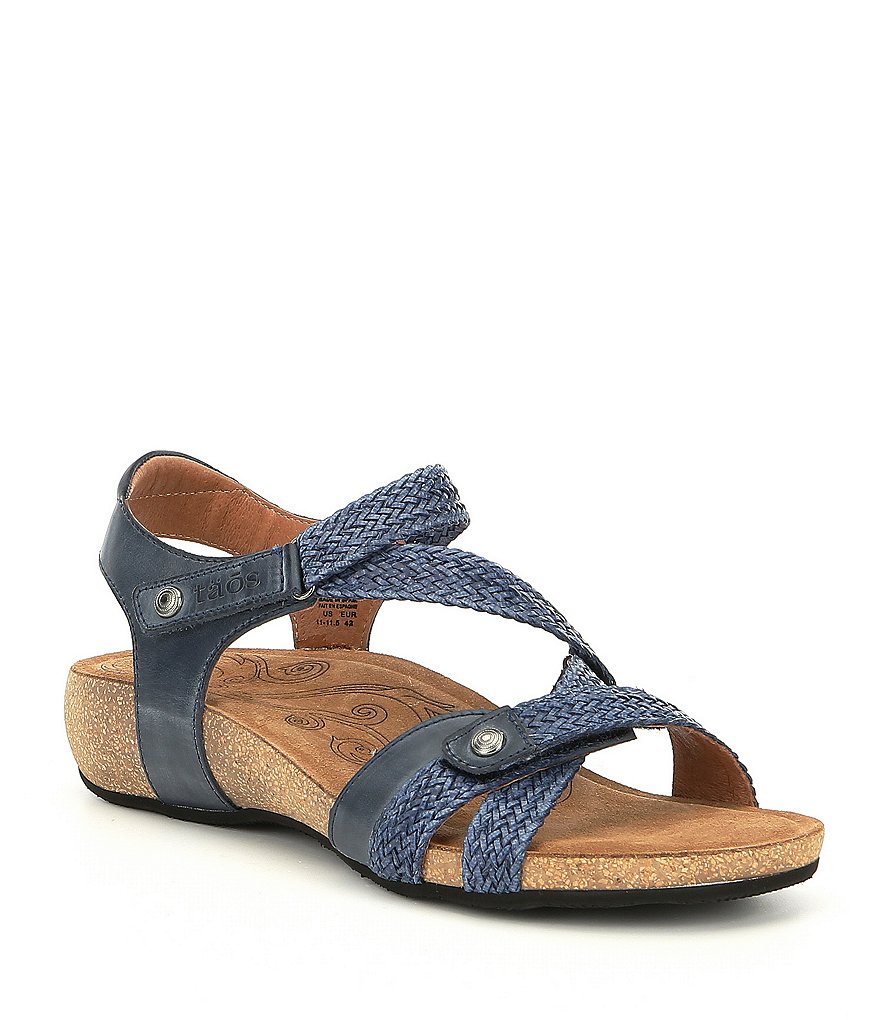 Taos Footwear Trulie Woven Leather Sandals