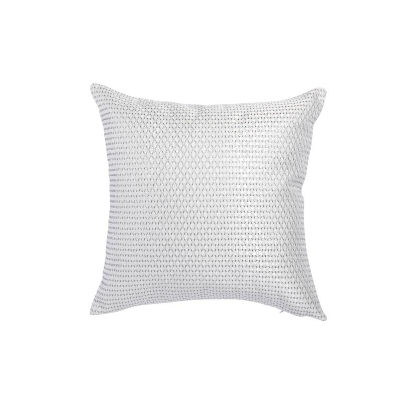 18"x18" Mini Diamond Square Throw Pillow White - Sure Fit