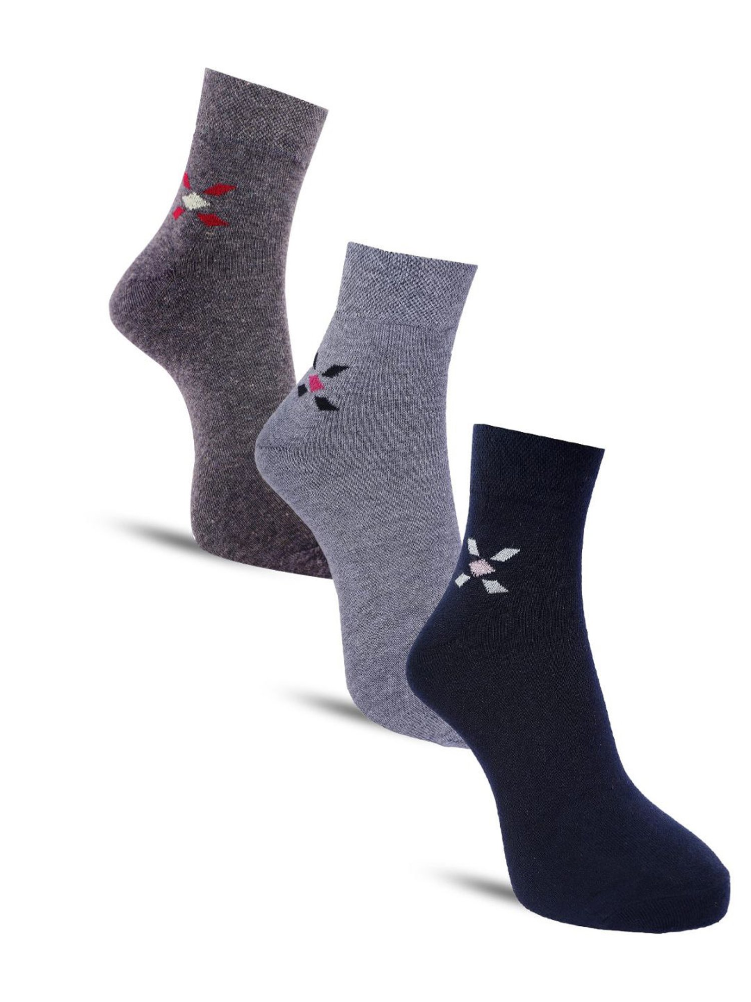 Dollar Socks For Mne's Formal Ankle Length In (Pack of 3)