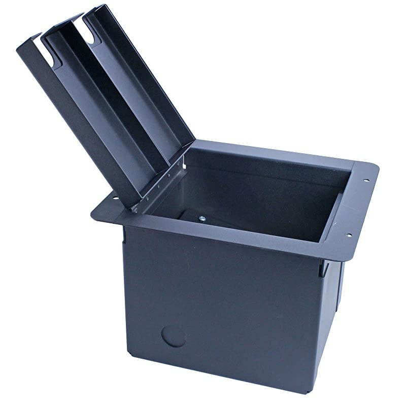 Pro Audio Recessed Stage in Floor Pocket Box Black