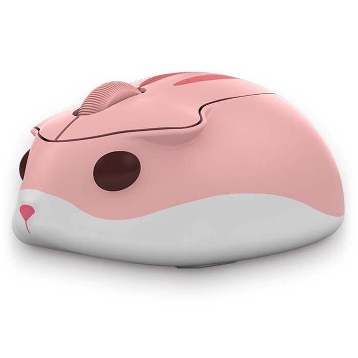 AKKO Hamster Shape 2.4GHz Wireless Mouse Pink 4000DPI USB Connection Mice Cute Shape Gaming Mouse For PC Laptop Kids Girl Gift