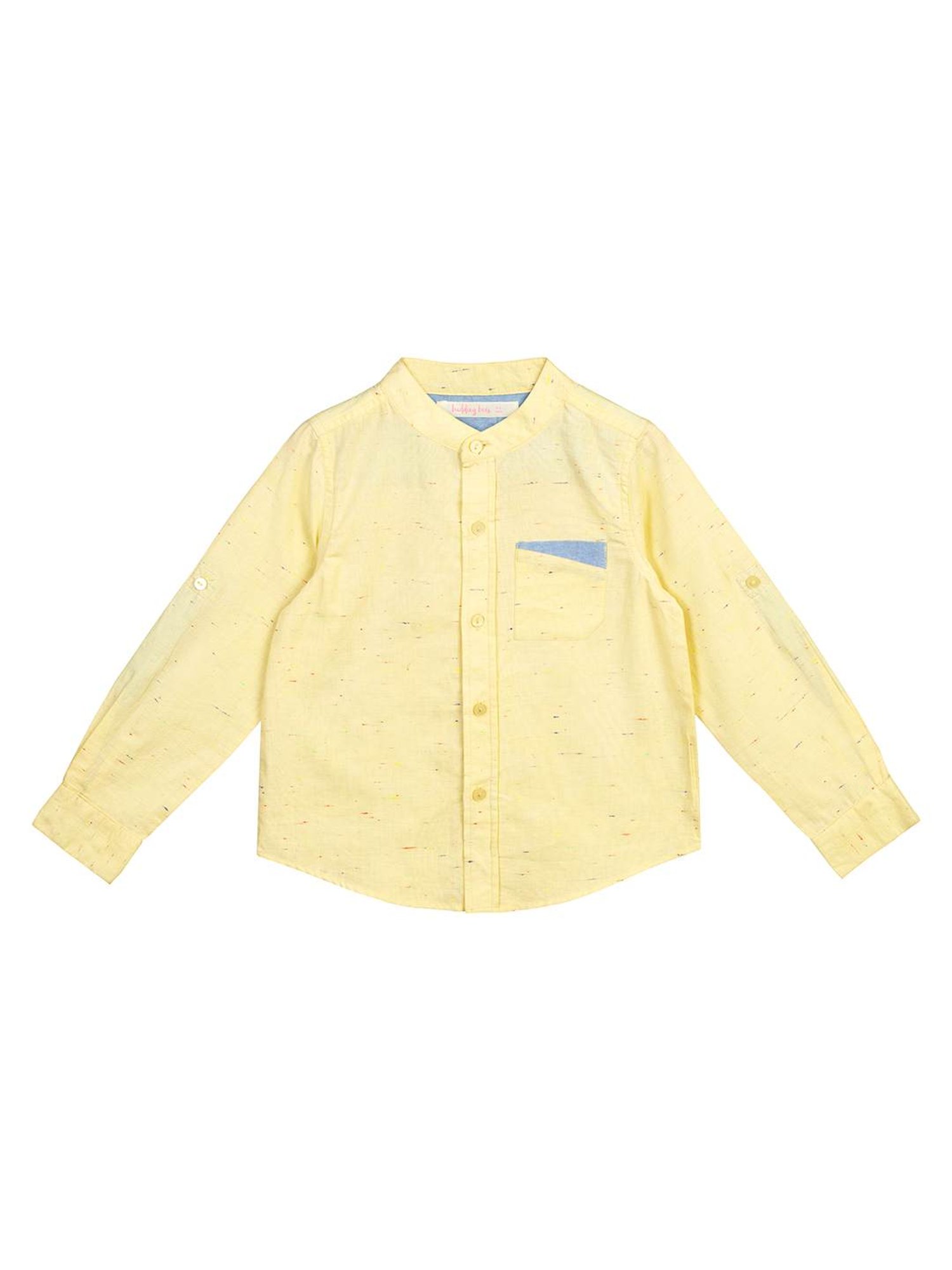 Budding Bees Kids Yellow Printed Shirt