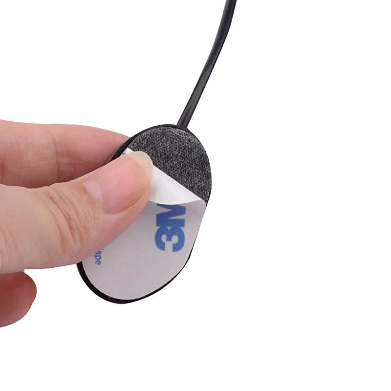 Mic 25mm External Microphone Assembly For Car Vehicle Head Unit Bluetooth Enabled Audio Stereo Radio Receiver GPS DVD with 3m Cable Plug and Play