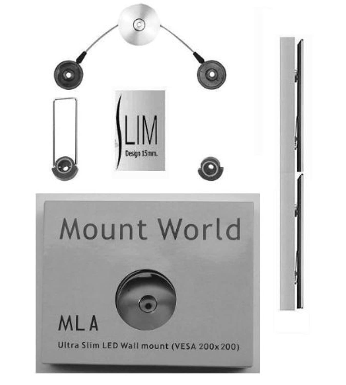 mount world ml3 ultra slim flush wall mount (0.5 inch from wall) for fit vesa 200x100 200x200 dynex insignia sylvania sanyo magnavox westinghouse olevia sony sanyo panasonic samsun