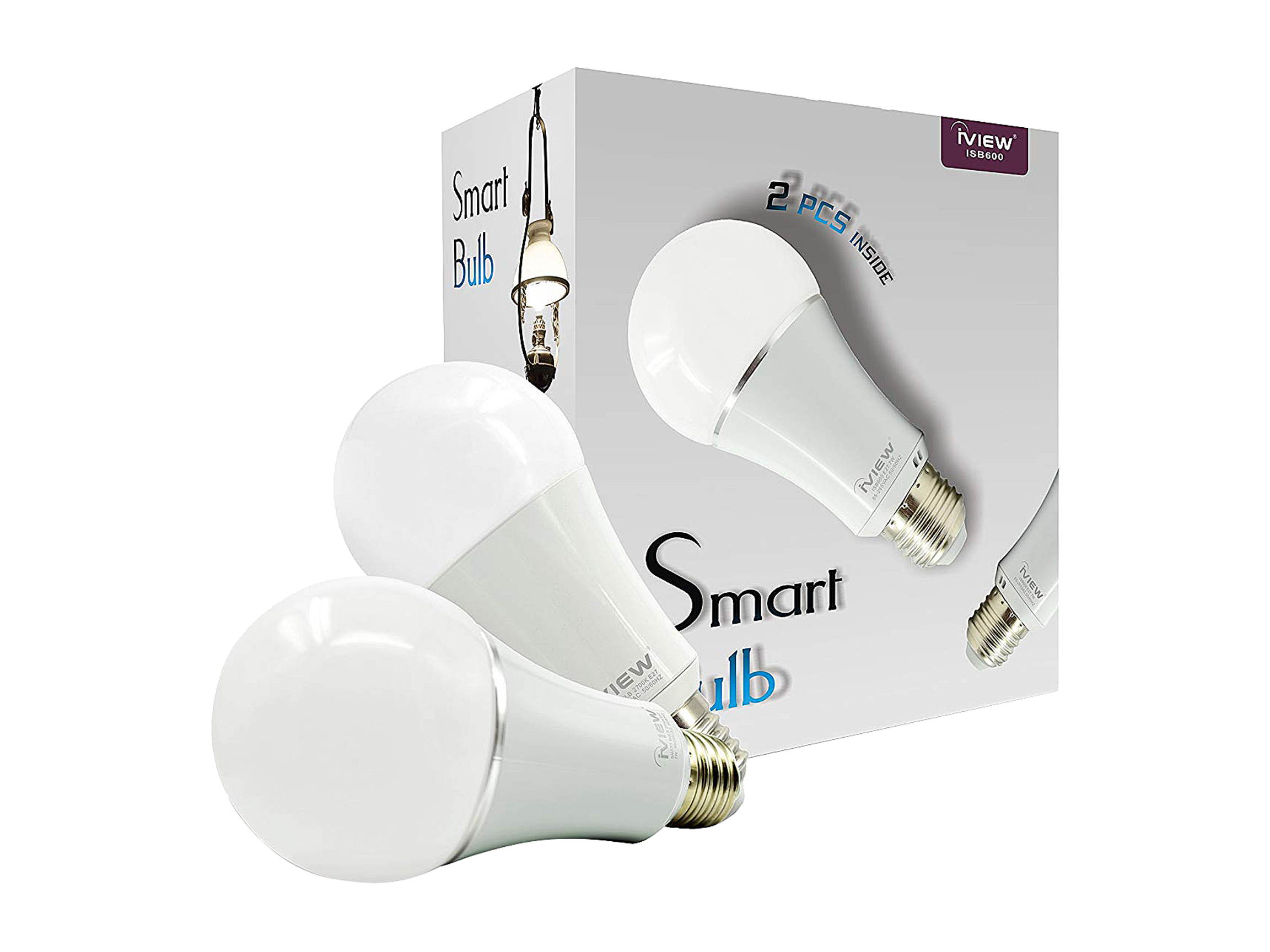 iVIEW ISB600-2 Smart Wi-Fi Light Bulb Twin Pack
