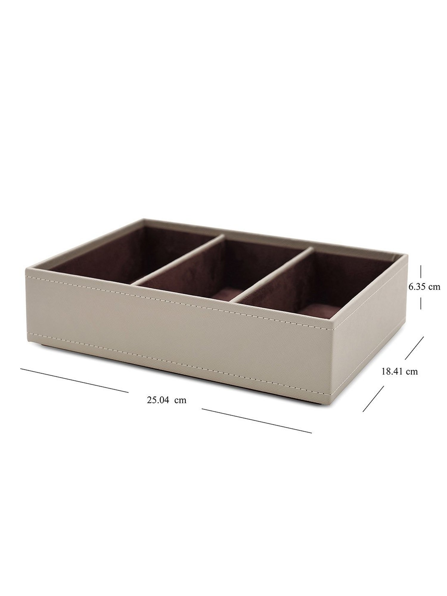 Pure Home and Living Beige MDF Solid Organisers