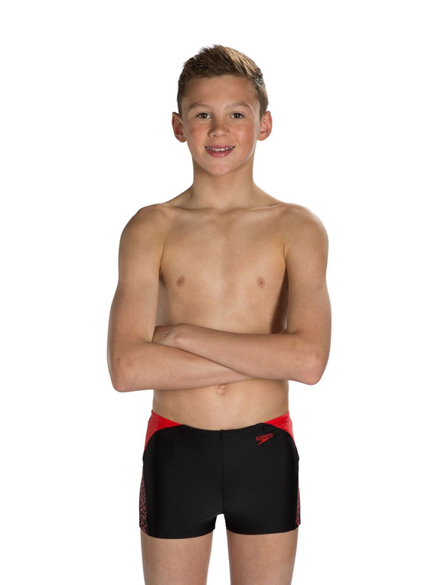Speedo Kids Black Solid Swim Shorts