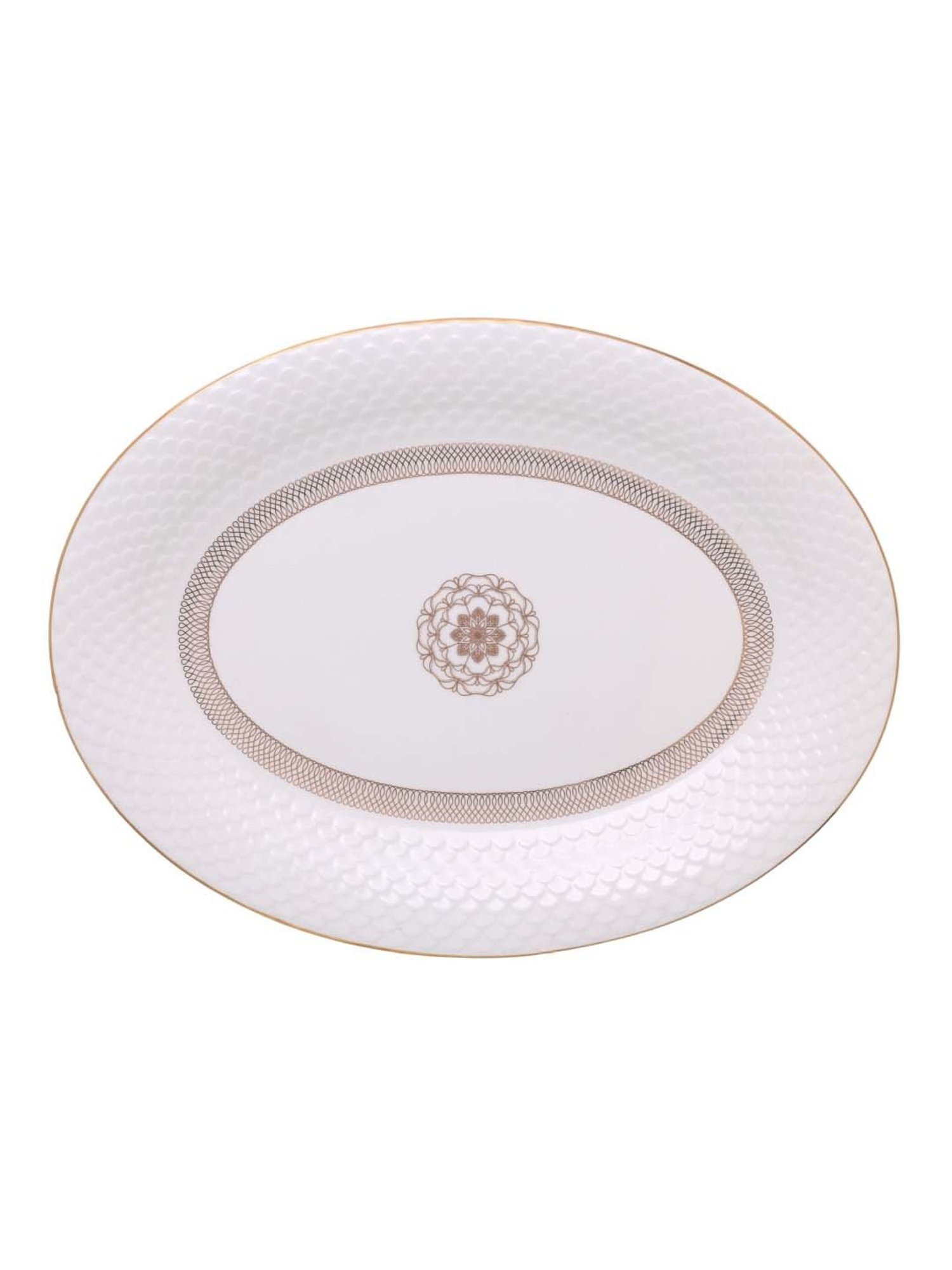 Cello White Opalware 35-Piece Dinner Set