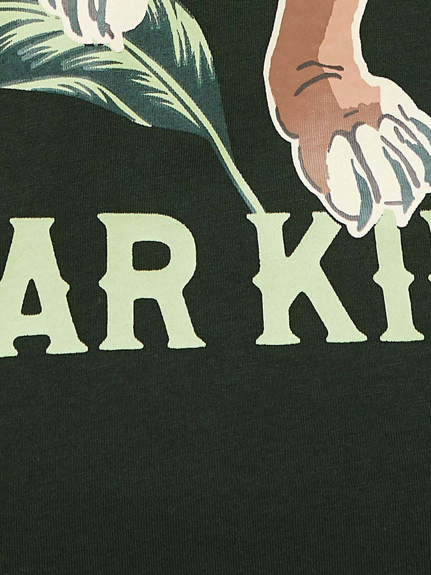 Ginger by Lifestyle Green Cotton Printed T-Shirt