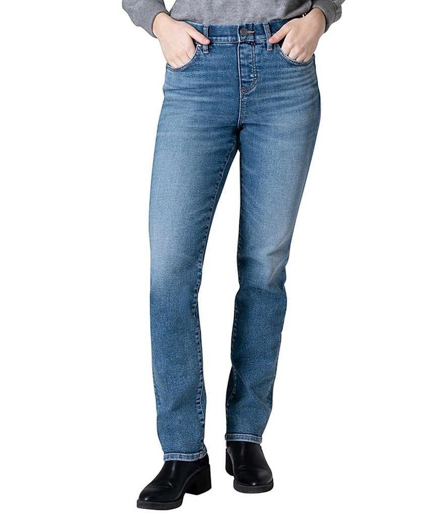 Jag Jeans Valentina High Rise Straight Leg Pull-On Jeans