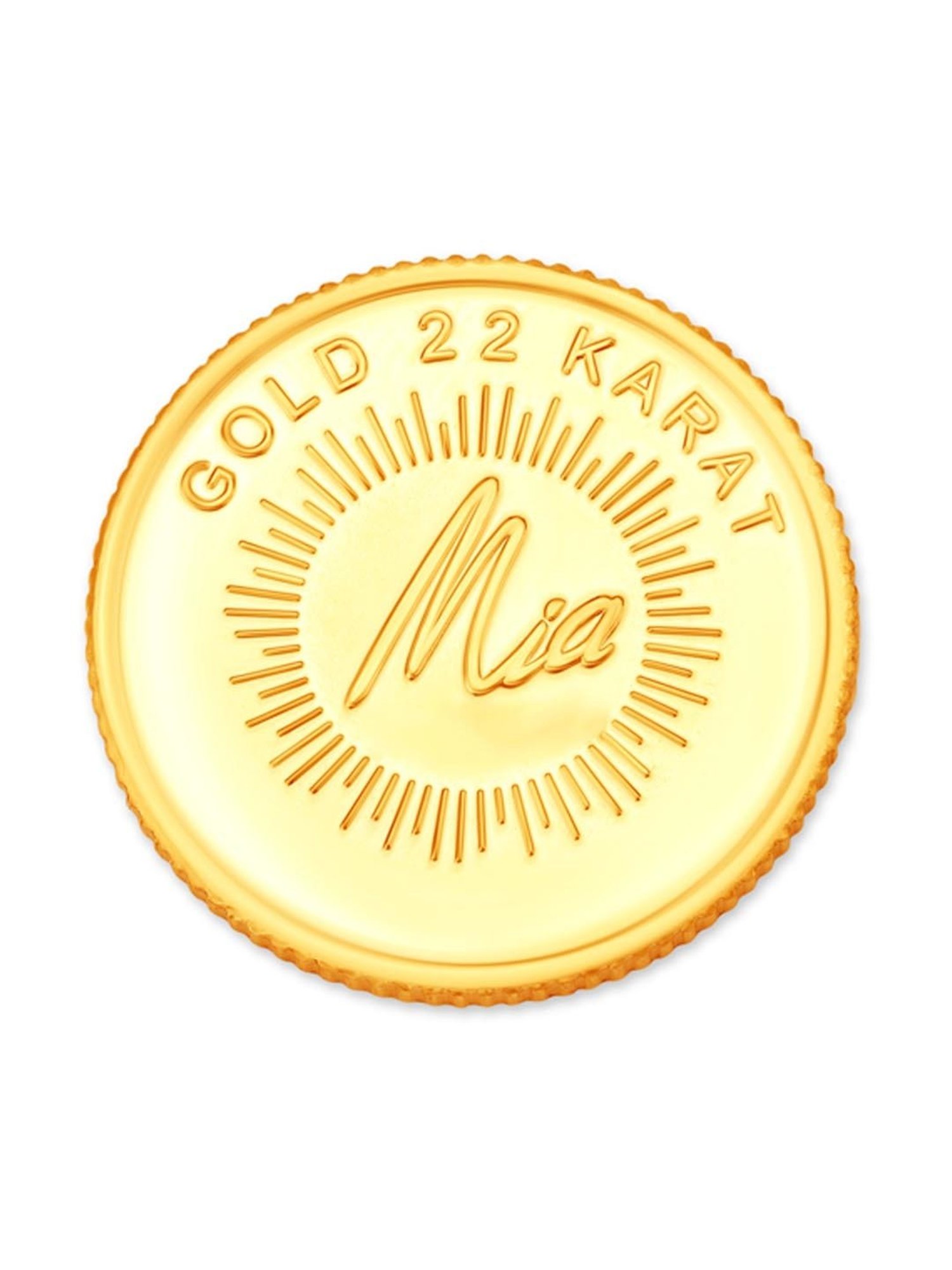 Mia by Tanishq Mango Leaf 22k (916) 2gm Gold Coin