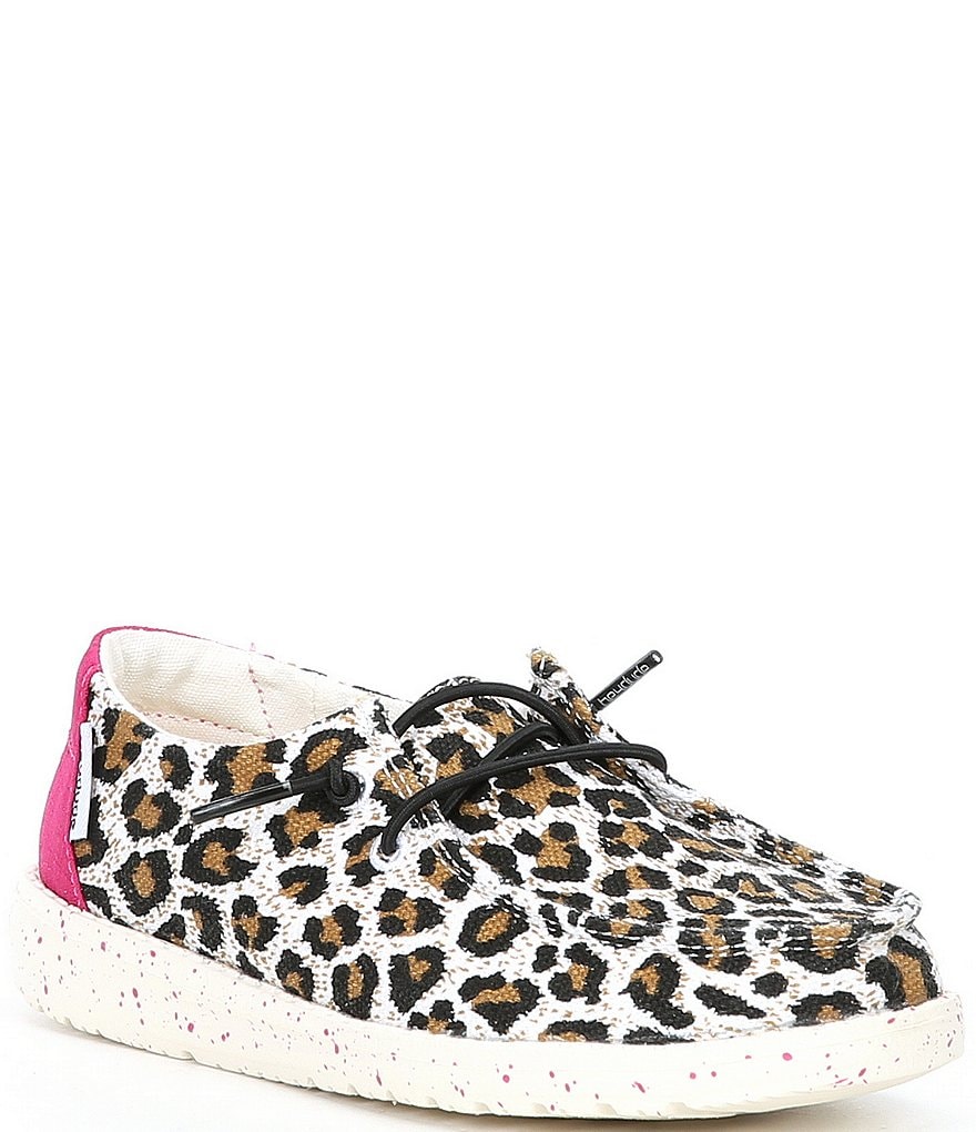 Hey Dude Girls' Wendy Cheetah Printed Washable Slip-Ons (Toddler)