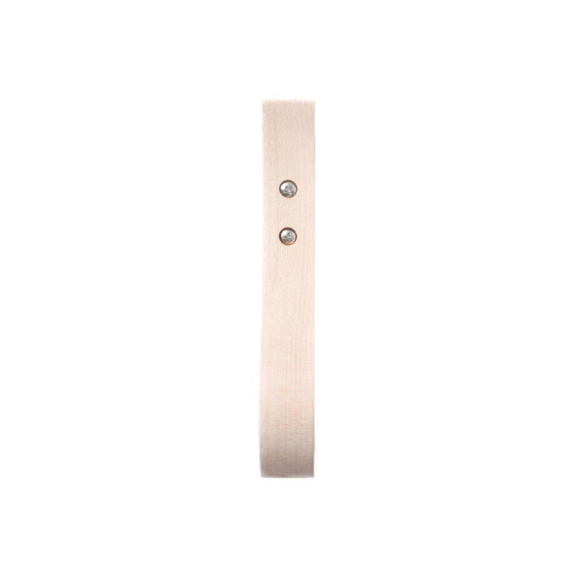Design Ideas Ribbi Wall Hook - Wall Mounted Organization - Maple Wood, 0.9" x 6.3" x 2.4"