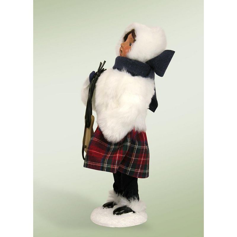 Byers Choice 10" Snow Day Fun Kids Holding Skates Girl Christmas Figure