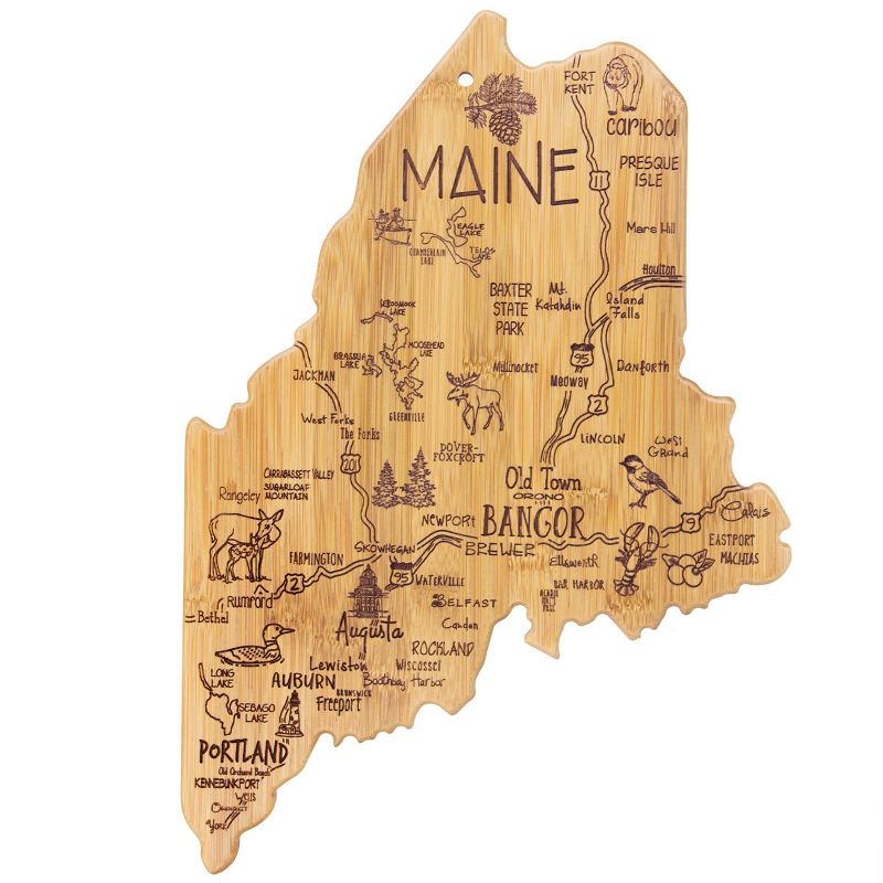 Totally Bamboo Destination Maine Serving and Cutting Board