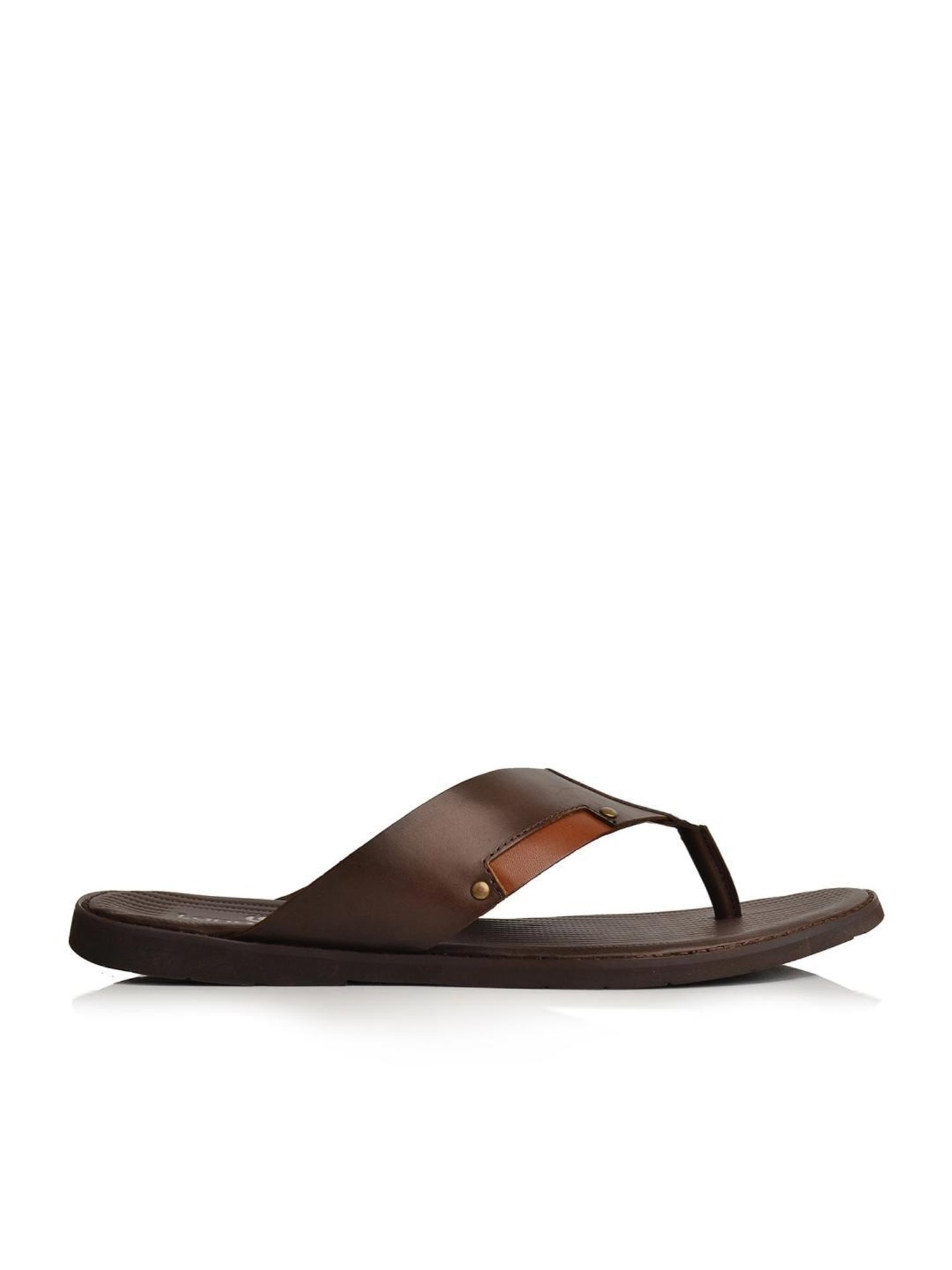 Language Shoes Men's Alex Brown Thong Sandals
