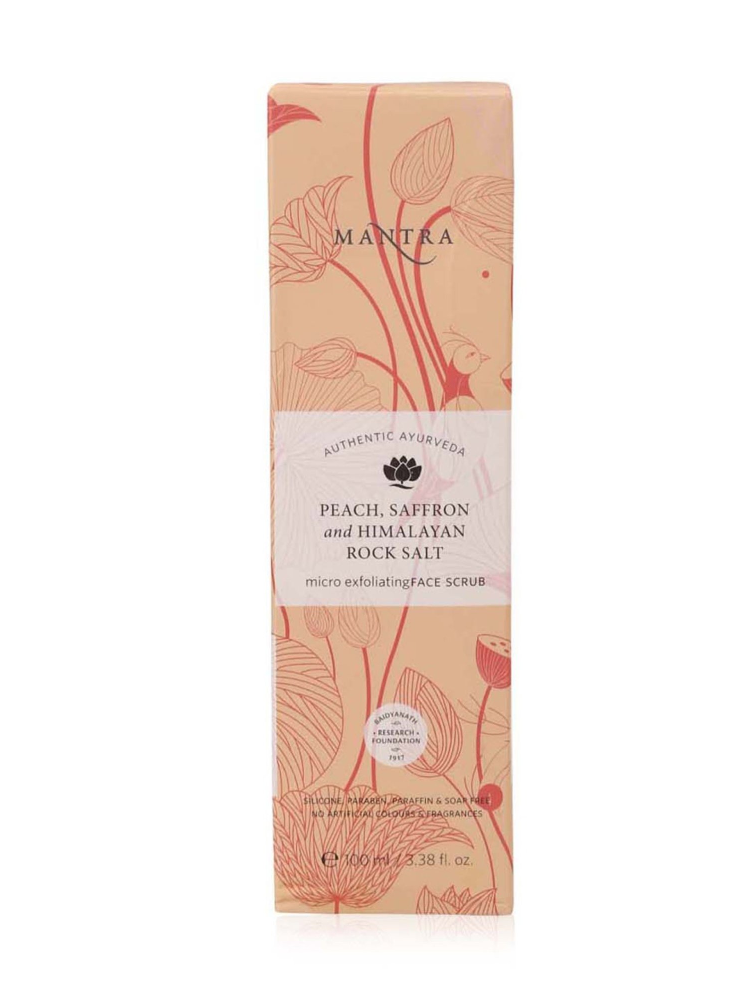 Mantra Herbal Peach, Saffron and Himalayan Rock Salt Micro Exfoliating Face Scrub - 100 ml