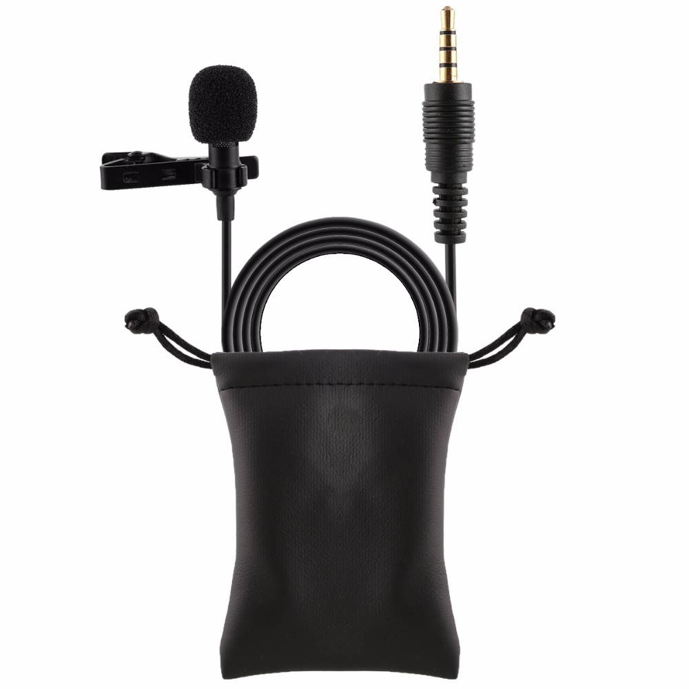 Professional For Phone Portable Mini Stereo HiFi Sound Quality Condenser Microphone Clip Lapel Mic