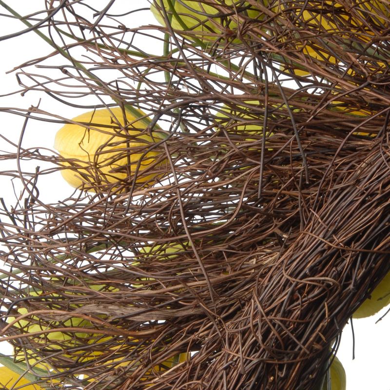 Artificial Tulip Wreath Yellow 24" - National Tree Company