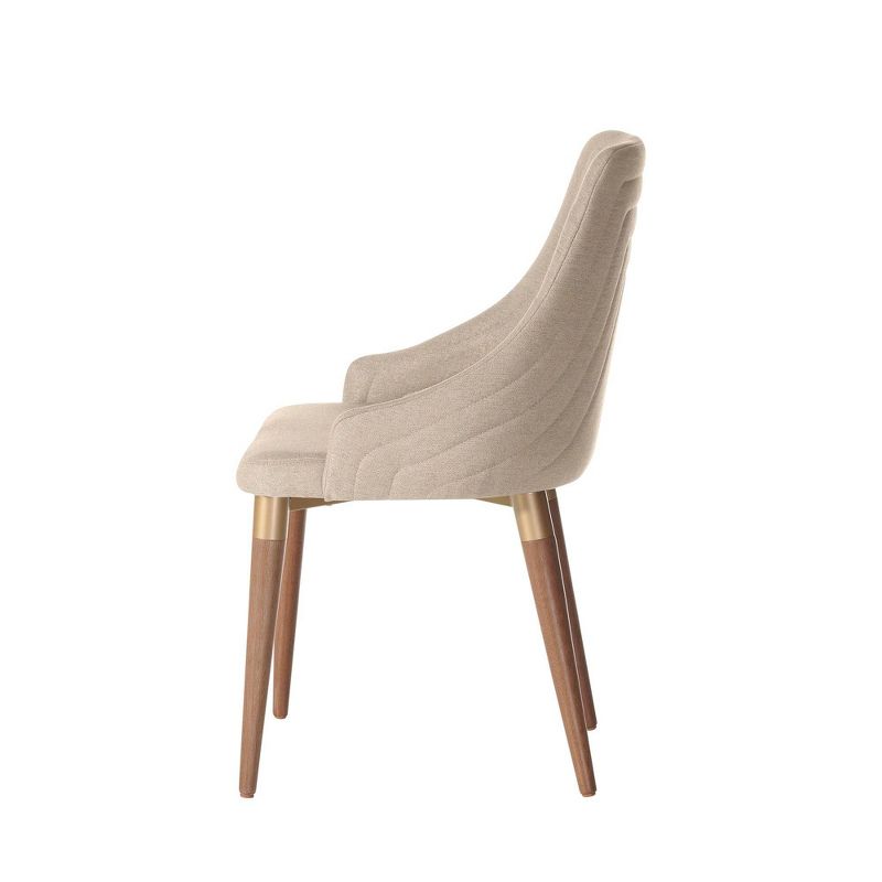 Utopia 2.0 Dining Armchair Dark Beige - Manhattan Comfort