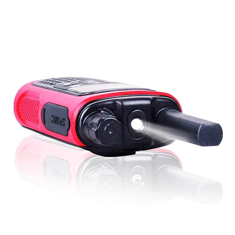 T80 Rechargeable Walkie Talkies for Adults 2 Pack Walkie-Talkie for Family Red Color FRS Two-Way Radio for Camping Family Boys Girls Gift