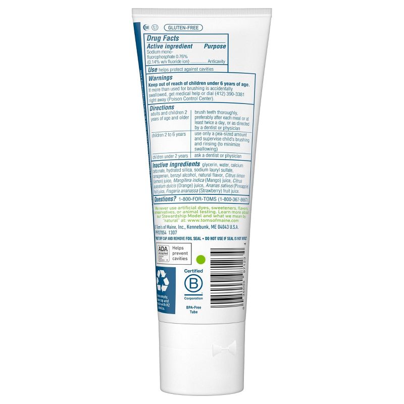 Tom's of Maine Silly Strawberry Children's Anticavity Toothpaste - 5.1oz